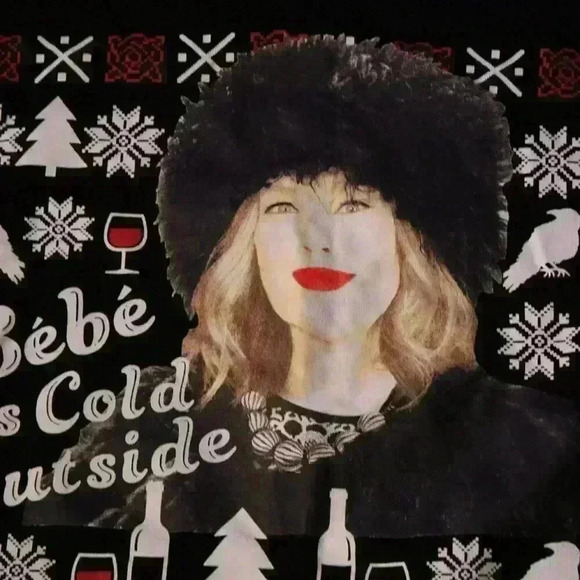 Moira Schitt Bebe Its Cold Outside Sweatshirt 1X Merry Ugly Christmas Plus - Picture 11 of 16